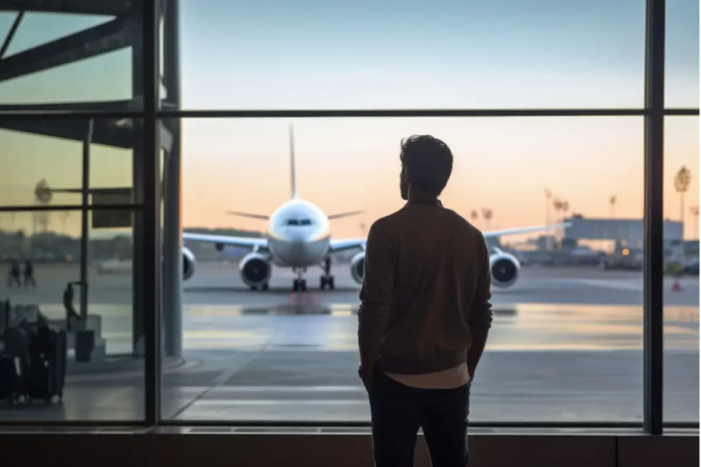 Young man traveling comfortably with personalized travel concierge support for treatment